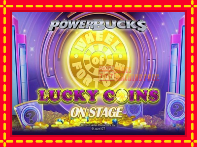 PowerBucks Wheel of Fortune Lucky Coins On Stage - lošimo automatas nemokamai