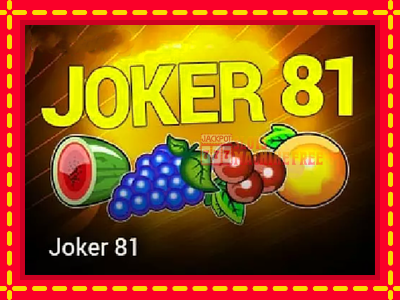 Joker 81 - lošimo automatas nemokamai