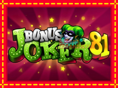 Bonus Joker 81 - lošimo automatas nemokamai